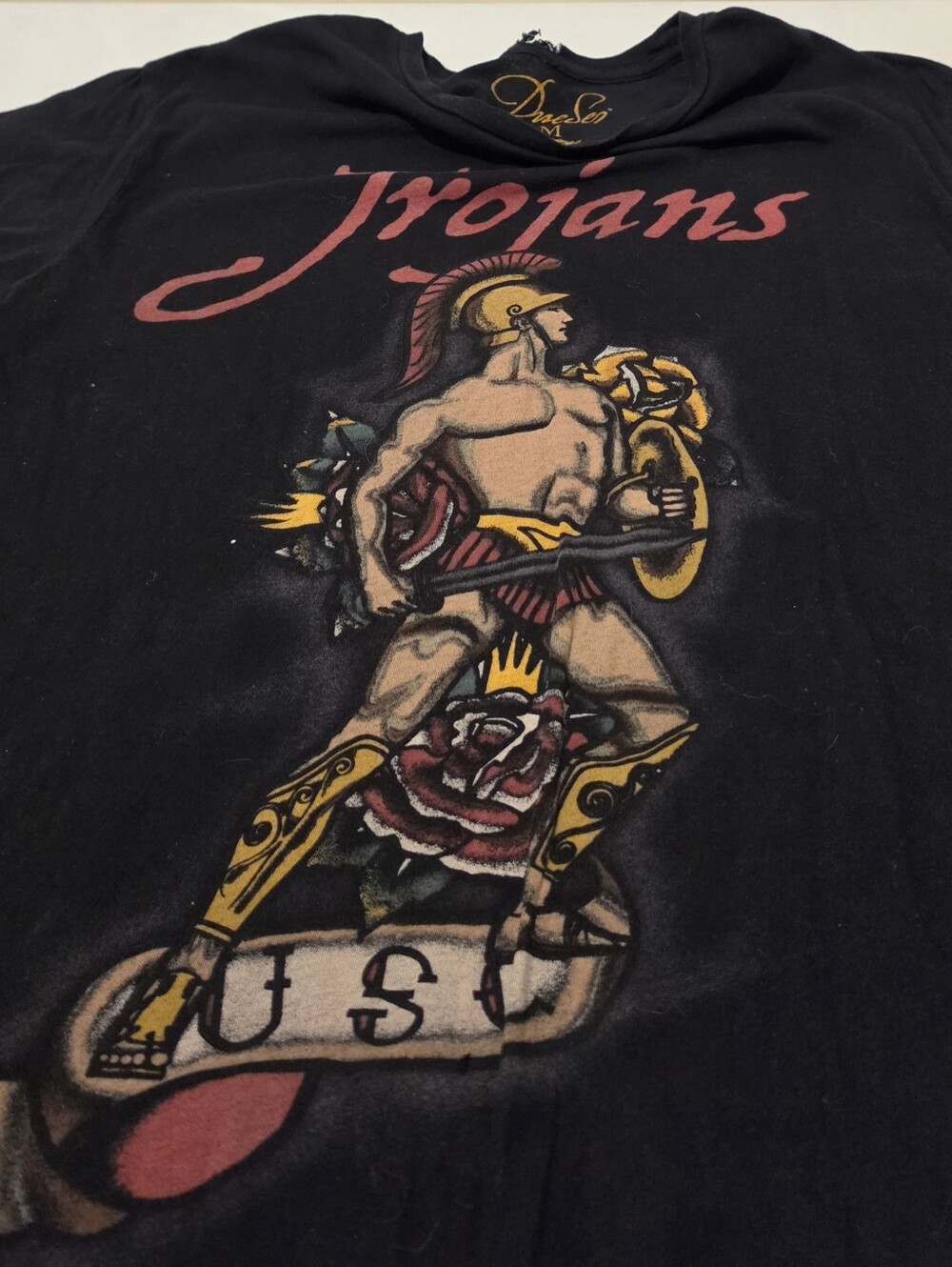 Vintage DueSei USC Trojans Troy Polamalu #43 Legends Collection Graphic Tee